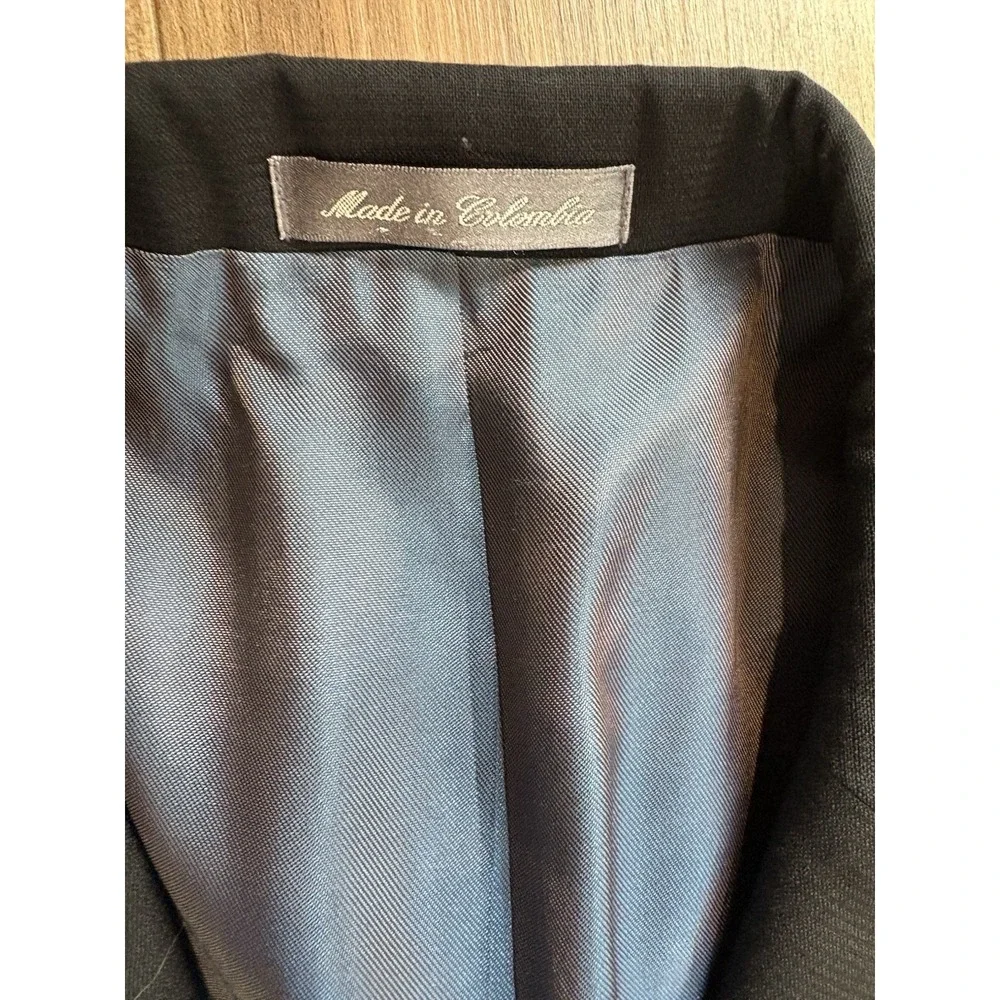 Oscar‎ De La Renta Components Men's Blazer Sports Jacket Black Wool Size 42R